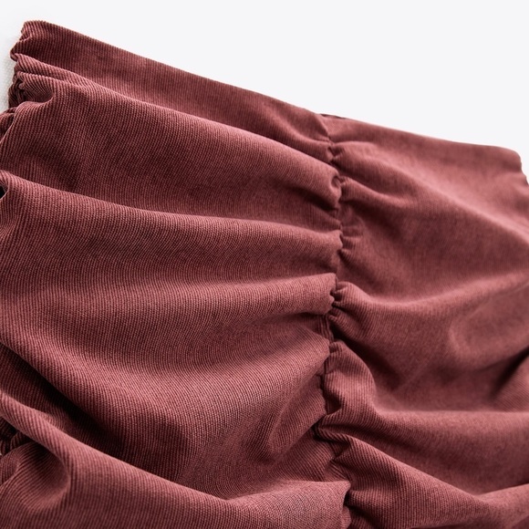 NWT Zara Draped Mini Skirt - Picture 4 of 8